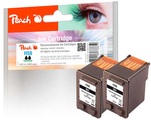 Peach Doppelpack Druckköpfe schwarz kompatibel zu HP No. 56, C6656AE