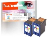 Peach Doppelpack Druckköpfe color kompatibel zu HP No. 57, C6657AE