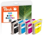Peach Spar Pack Tintenpatronen kompatibel zu HP No. 88