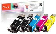 Peach Spar Pack Tintenpatronen kompatibel zu Canon CLI-526, PGI-525