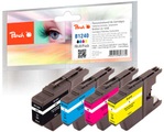 Peach Spar Pack Tintenpatronen kompatibel zu Brother LC-1240