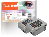 Peach Doppelpack Druckköpfe color kompatibel zu Canon, Apple BC-05 c
