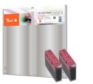 Peach Doppelpack Tintenpatronen magenta kompatibel zu Canon, Xerox, Apple BJI-201 m