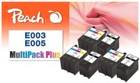 Peach Spar Pack Plus Tintenpatronen kompatibel zu Epson T003, T005