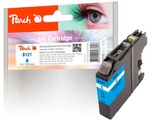 Peach Tintenpatrone cyan kompatibel zu Brother LC-121C