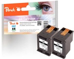 Peach Doppelpack Druckköpfe schwarz kompatibel zu HP No. 62, C2P04AE