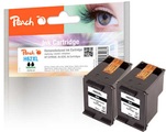Peach Doppelpack Druckköpfe schwarz kompatibel zu HP No. 62XL, C2P05AE