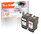 Peach Spar Pack Tintenpatronen kompatibel zu Canon PG-560XLBK, CL-561XLC, 3712C006