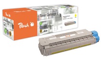 Peach Tonermodul gelb kompatibel zu OKI C5850, 43865721