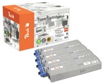 Peach Spar Pack Tonermodule kompatibel zu OKI 46490404, 46490403, 46490402, 46490401