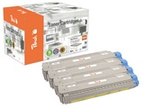 Peach Spar Pack Tonermodule kompatibel zu 46471104, 46471103, 46471102, 46471101