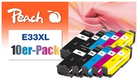 Peach Tinte Epson No 33XL Multi-10-Pack - 2x15, 8x11ml 2x bk, pbk, c, m, y