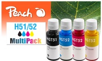 Peach Spar Pack Tintenpatronen kompatibel zu GT51/52