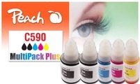 Peach Spar Pack Plus Tintenpatronen, kompatibel zu GI-590