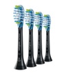 PHILIPS SONICARE, Philips Sonicare Standard-Bürstenköpfe für Schallzahnbürste Hx9044/33 - Aufteckbürsten (Schwarz)