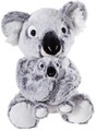 heunec Kuscheltier »MISANIMO Koalabär mit Kind«, 27 cm - grau