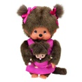 Sekiguchi - Monchhichi Mutter mit Baby, pink,  ca. 20 cm (236200)
