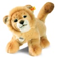 STEIFF Kuscheltier Leo Baby Löwe 28 cm blond liegend