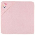 Hütte & Co Kapuzenbadetuch Schmetterling 75 x 75 cm - rosa/pink