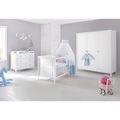 Pinolino, Pinolino® Babyzimmer-Komplettset »Smilla«, (Set, 3 St.), breit gross, mit Kinderbett, Schrank und Wickelkommode, Made in Europe