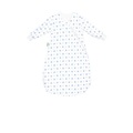 Odenwälder Jersey-Unterziehsack BabyNest® STARS in weiß/hellblau in Gr. 50