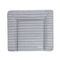 JULIUS ZÖLLNER Wickelauflage Softy Folie Grey Stripes 75 x 85 cm - grau