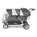 CHILDHOME Regenschutz für CWSIX Transparent - grau