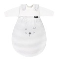 Alvi® Schlafsack-Set BABY-MÄXCHEN® - FACES 3-teilig in hellgrau in Gr. 50/56