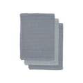 jollein Bamboo Waschlappen 3er-Pack storm grey