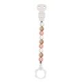 undefined, Nattou - Silikon Nuggikette rosa, weiss, beige