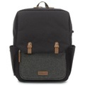 Babymel Wickelrucksack GEORGE (30x38x14) in anthrazit/schwarz