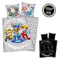 Herding Renforcé Kinder-Wendebettwäsche Paw Patrol Glow in the Dark
