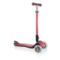 GLOBBER Scooter ELITE DELUXE LIGHTS rot mit Leuchtrollen