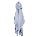 fillikid Kapuzenbadetuch Nilpferd blau 65 x 125 cm