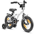 Prometheus Bicycles, PROMETHEUS BICYCLES® Kinderfahrrad 14 in Weiß & Schwarz ab 3 Jahre mit Stützräder