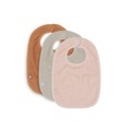Jollein Frottee Lätzchen 3er-Pack pink/nougat/caramel