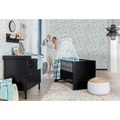Schardt Babymöbel-Set »Camiel Black«, (Spar-Set, 2 St.), Made in Germany, mit Kinderbett und Wickelkommode