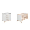 Schardt Babymöbel-Set »Sienna Grey«, (Spar-Set, 2 St.), mit Kinderbett und Wickelkommode, Made in Germany