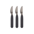 Filibabba Messer aus Silikon 3er-Pack, Stone Grey