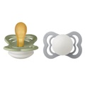 BIBS Schnuller Supreme Sage und Cloud Glow Latex 0-6 Monate, 2 Stk.