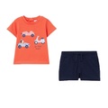 OVS, OVS 2-teiliges Set T-Shirt & Shorts Mandarin Red