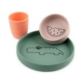 Done by Deer? Geschirr-Set Croco Farbmix, Silikon