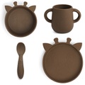 nuuroo Geschirrset Lykke Giraffe 4-teilig, Acorn