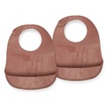 nuuroo Lätzchen Silikon Tex 2 Stück, Red Mix