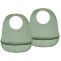 nuuroo Lätzchen Silikon Tex 2 Stück, Green Mix