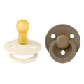BIBS® Schnuller Colour Dark Oak & Ivory 6-18 Monate, 2 Stk.