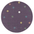 LIVONE Kinderteppich Happy Rugs Wheel flieder/multi rund