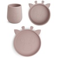 nuuroo Geschirrset Judi Giraffe 3er, Woodrose