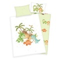 babybest® Flanell-Bettwäsche Dinos 100 x 135 cm