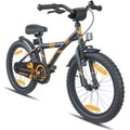 Prometheus Bicycles, Prometheus Bicycles ® HAWK Kinderfahrrad 18 , Schwarz-matt Orange - schwarz